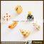 Latest design fashion hot popular cute lovely style enamel orange apple pineapple fruit brooch