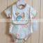 custom make healthy fabric lovely cartoon pattern with cute bibs childrens clothing