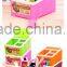 Creative desktop plastic boxes hanger rack shelf case Dresser receive eco-friendly storage box