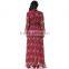 The summer dress code of the new D family of irregular Sacred Heart printed chiffon Italy classical romantic style