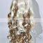 Long white and blond curls wig N218