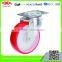 All size China Hot-sale high quality red PU industrial caster