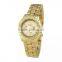 geneva crystal rhinestone quartz all stainless steel female electronic watch