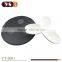 white ceramic creative seasoning dishes with slate set