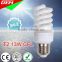China Manufacture 5-105W CFL FSL Light Bulbs 6400K With U/Spiral Shapes