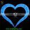 Dreamlike fancy big pink heart shape led light with 2m height