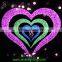 Dreamlike fancy big pink heart shape led light with 2m height