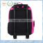 2015 3D Girl Kid backpack with trolley for back to school