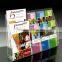 custom clear A5 acrylic brochure holder floor stand