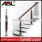 SS304 or 316 stainless steel gold color stair handrail with handrail bracket in high standard quality