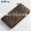 2016 Crocodile Leather Wallet Wallet With Mobile Phone Holder Violet Purse Wallet