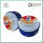 cartoon decoration round shape cookie tin can/candy tin can