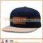 Common Fabric Feature and Sports Cap Type Leather Patch 6 panel snapback hats