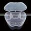 high quality plastic take-away food container with lid 1000ml apple -shape