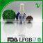 Boston round empty clear 120ml spray PET bottle for perfume packaging