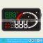 3 inch OBD II head up display multifunctional rotation speed Car Head Up Display XY-HUD206