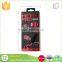 Recyclable custom logo printed magnet earphone packaging box with flip lid