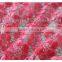 2016 latest design red girls net lace with paillette embroidery lace fabric