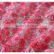 2016 Latest Design Red Girls Net Lace With Paillette Embroidery Lace Fabric