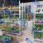 heavy duty flower transport shelf trolley