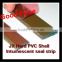 Hard rubber strip with pvc shell fireproof intumecsent seal strip with adhesive