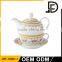 Fine china arabic modern turkish porcelain tea pot, tea for one set wholesale