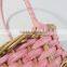 Personalized small round easter egg hunt wicker easter gift basket