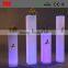 decorative square plastic wedding columns lighting, plastic column for decoration