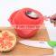 Hot sale stock BPA FREE product silica gel cap PP fruit peeler for kitchen