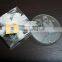 Short time delivery great quality clear glass coasters wholesale