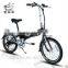 20 inch Mini folding Electric Bike consealed lithium battery ebike with disc Brake white color