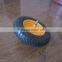 rubber wheel 4.00-8 with steel rim for tool cart use