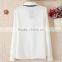 ladies new design fashion white chiffon shirt ; blouse ;