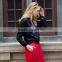 Fashion sweatshirt embroidery coat red for custom sweatshirt