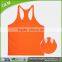 Cheap wholesale relaxed fit contrast mesh backing for ventilation fitness tank top women