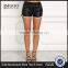 MGOO 2017 New Style Black Leatherette Lace Up Shorts Block White Black Shorts Sexy Cool Mini Sexy Shorts