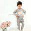 2016 Hot selling no brand name clothing set children wholesale clothes picture baby fashion autumn pajama clothing set
