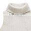 customized sleeveless high neck women turtleneck plain sweater