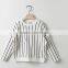 2-7 years New 2017 Wholesale Autumn Long Sleeve O-Neck Stripe Kids Girls Coats (pick size color)