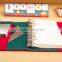 A6 PU cover agenda planner with elastic band loose leaf binding diary customizable planner