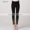 black body fitted jeans high waisted pants women with shinny decoration