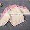 Wholesale Lantern Sleeve V Neck High Quality Girl Sweater Pullover