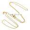 2017 Trending Products Brass Real Gold Plated Chain Necklace