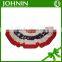 custom printing 300 D polyester JOHNIN made USA election using pleated full fan American flag banners
