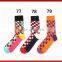 Colorful compression man custom happy socks cotton tube sock factoy