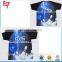 Sublimated plus size polyester bowling shirts breathable bowling top t shirt
