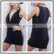 Wholesale  Dress Manufacturer Cotton Spandes V Neck Draped Dresses for Party Girls NT6736