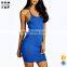Oem manufacturer sexy mini dress sexy strappy back mini dresses summer women's clothing