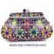 Colorful wedding clutch bag/evening bag/rehinestone purse evening clutch bag/crystal purse clutch bag