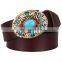 hot sale Western Native American Cowgirl Indian ladies Turquoise Stone Belt Buckle